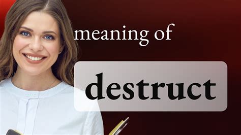 distruct meaning|Destruct .